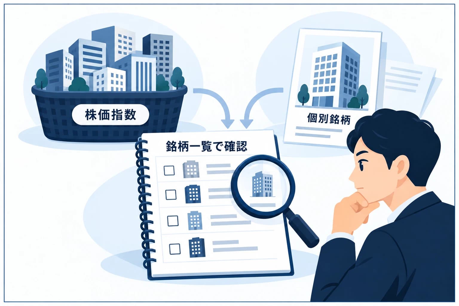 株式・株価指数を扱うプロップファームの図解：指数チャートと個別銘柄を取引する環境